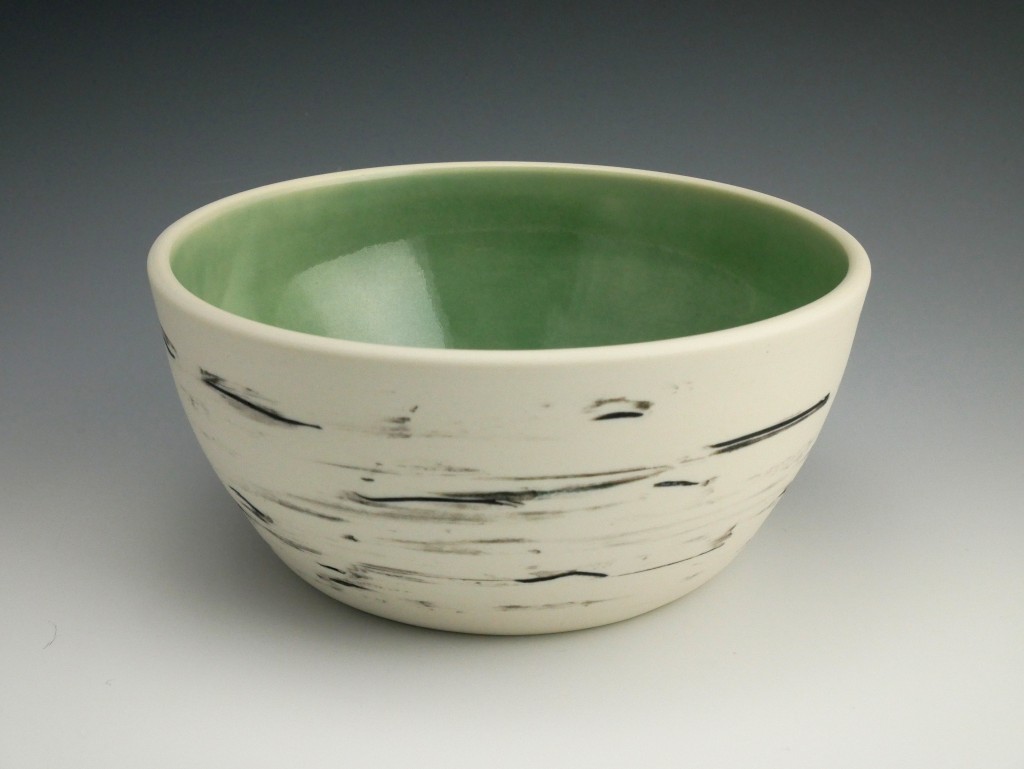 Birch bowl with light green oribe.JPG