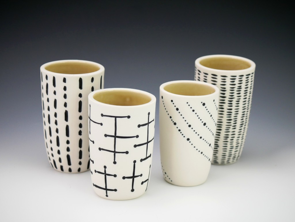 Quartet of Graphic Tumblers.JPG