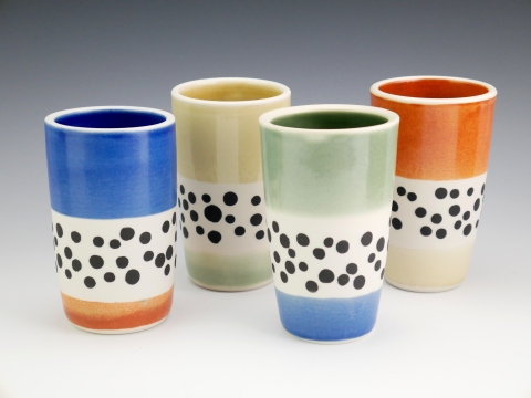 Festive Dotted Cups